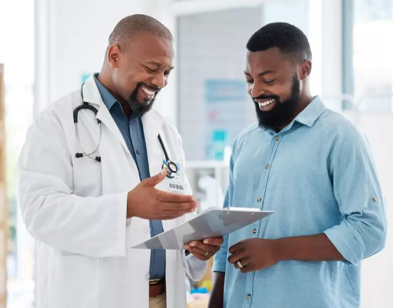 A man visits his doctor