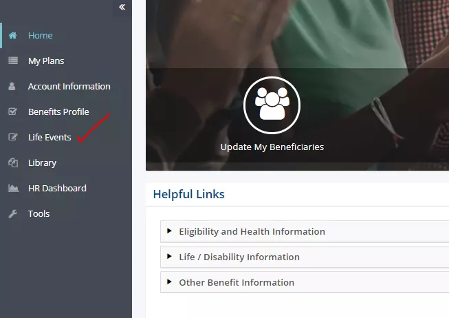 A screenshot of the HSA login screen
