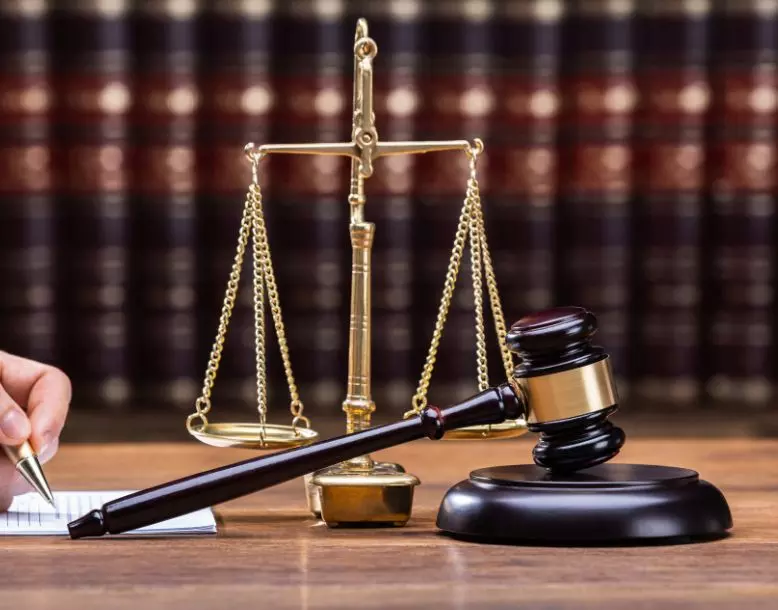 A courtroom gavel